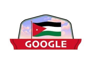 Google doodle - Jordan. Courtesy Google
