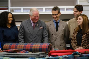 Charles, Prince of Wales with Yoox chairman and CEO Federico Marchetti