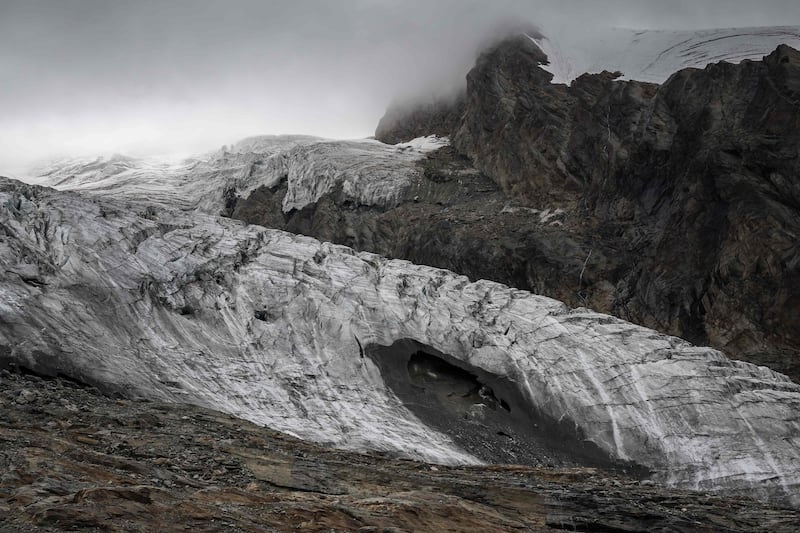 The plane was found on a Swiss glacier more than five decades after the crash. AFP