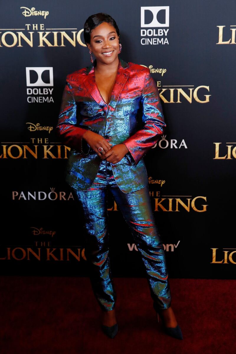 Tiffany Haddish arrives for the world premiere of Disney's 'The Lion King' at the Dolby Theatre on July 9, 2019. EPA