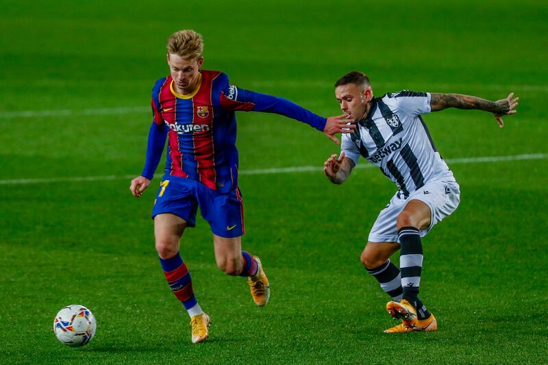 Frenkie de Jong, 6 – Far from his best display, but it wasn’t for lack of trying as he did his best to connect with a searching ball into the box. He was booked for a cynical foul just after the break, but picked out Messi in space as the skipper fired the winner. AP