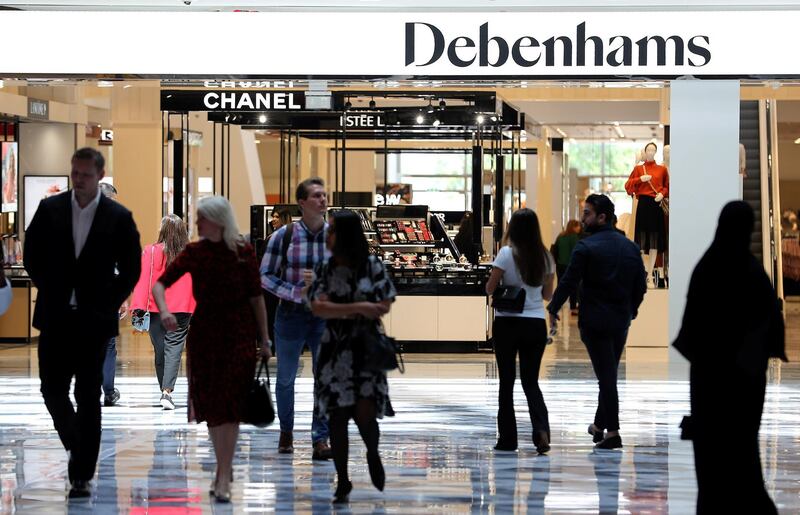 ABU DHABI ,  UNITED ARAB EMIRATES , SEPTEMBER 4 – 2019 :- Debenhams store at the new expansion of The Galleria on Al Maryah Island in Abu Dhabi. ( Pawan Singh / The National ) For Lifestyle