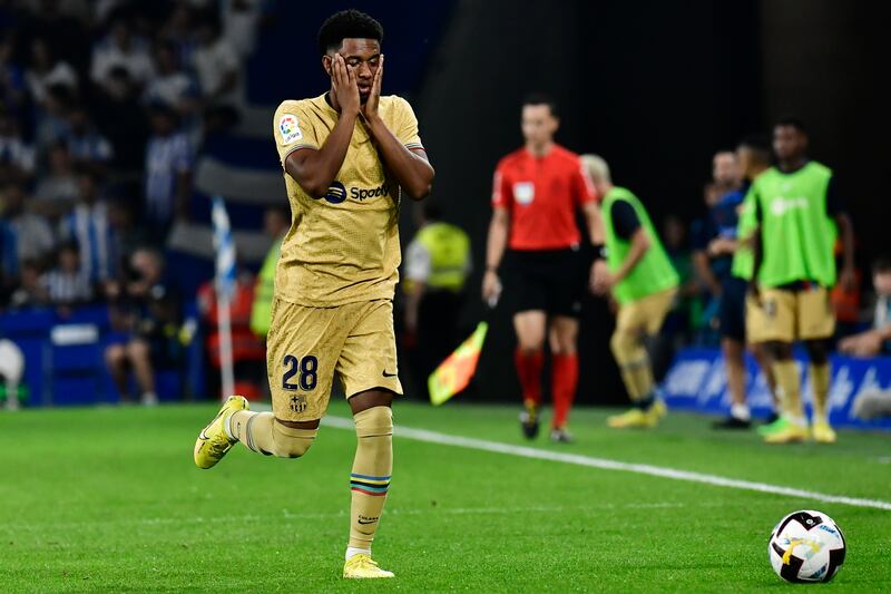 Alejandro Balde 8. The 18-year-old full-back charged forward over 100 metres in the first minute and set up Lewandowski for the opener. Showed Jordi Alba that there’s serious competition. AP Photo 