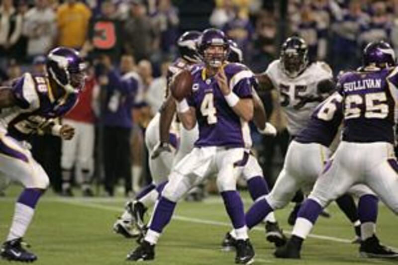 The Minnesota Vikings quarterback Brett Favre, No 4, has done far more than what was probably expected of him this season.