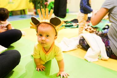 Baby Sensory and Toddler Sense classes are offered in Abu Dhabi and Dubai. Emily Broad for The National