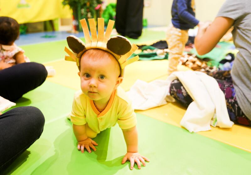 Baby Sensory and Toddler Sense classes are offered in Abu Dhabi and Dubai. Emily Broad for The National