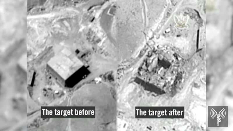 Israel's military admitted for the first time on Wednesday that it was responsible for a 2007 air raid against a suspected Syrian nuclear reactor, a strike it was long believed to have carried out. IDF / Handout via Reuters