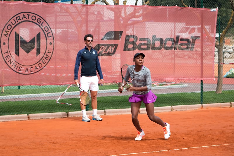 Mouratoglou with American tennis player Coco Gauff