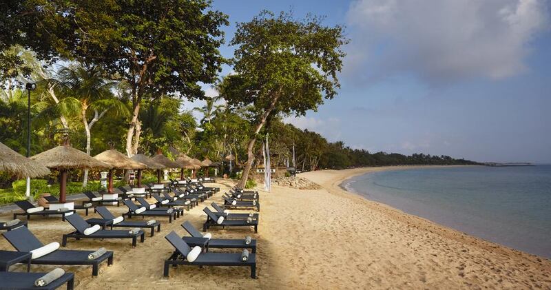 The Nusa Dua beach extends across several five-star hotels, including the Melia and Sofitel. Courtesy: Melia Bali