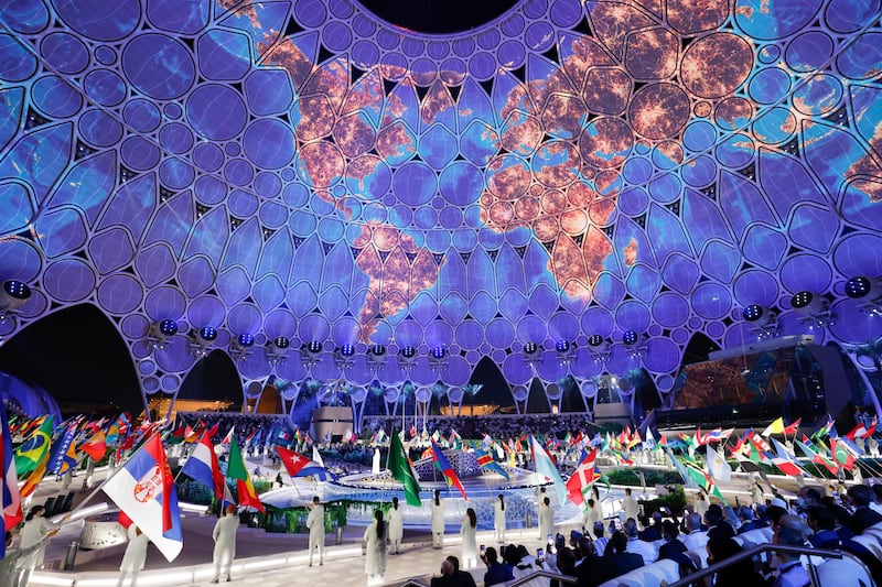 The Expo 2020 Dubai opening ceremony, held on September 30. Photo: Expo 2020 Dubai
