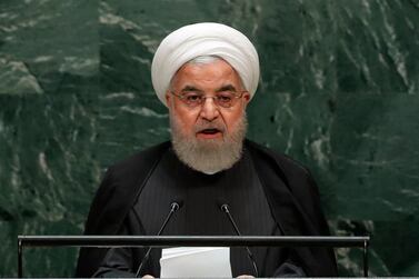 Iran's President Hassan Rouhani rejected talks with the US in his address to the 74th United Nations General Assembly on September 25, 2019. Reuters