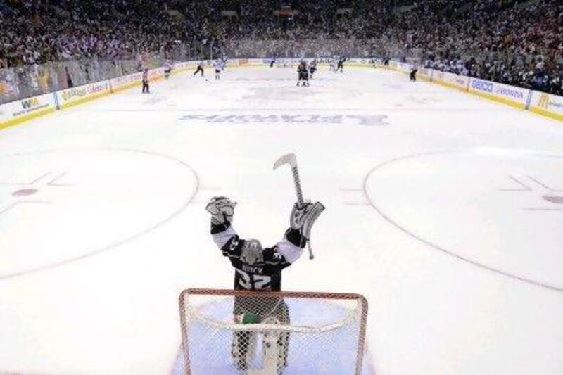 Jonathan Quick, the Los Angeles Kings goalie, has shown the quality as in the past. Mark J Terrill / AP Photo