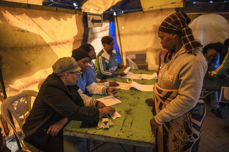 Polls opened in South Africa’s fifth all-race elections today, with up to 25 million citizens — including a “born free” generation electing a government for the first time — expected to cast their ballots. Marco Longari / AFP