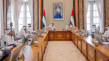 The committee also reviewed the federal government's financial position for the fiscal year 2024. Photo: UAE Presidential Court