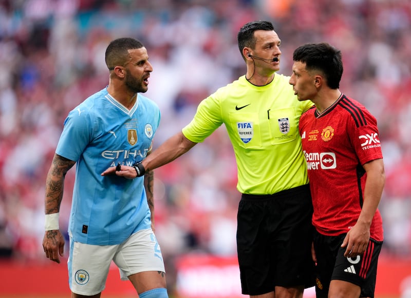 Aggressive and he needed to be as United played a City side whose game plan worked to perfection in the first half. Gave it his all and controlled City’s forwards.  PA