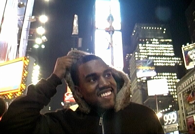Kanye West in a scene from the documentary "jeen-yuhs: A Kanye Trilogy". Photo: AP