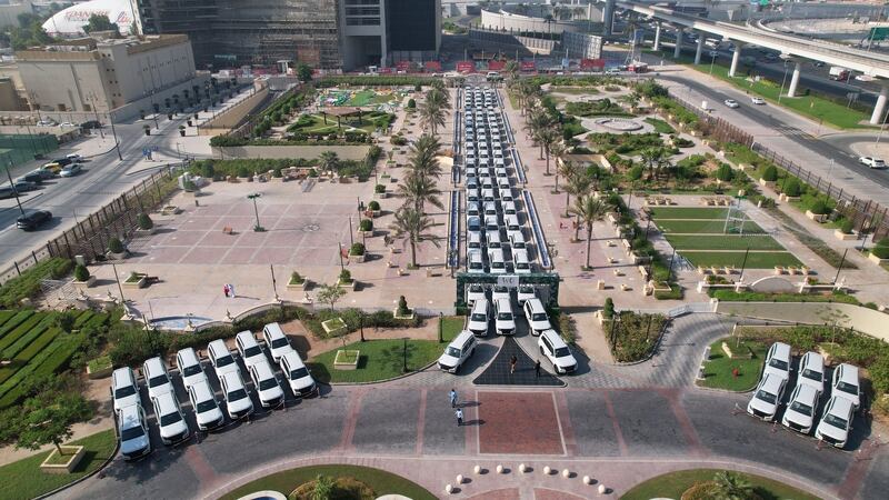 The cars will join a vast collection of vehicles patrolling the emirate's roads.

