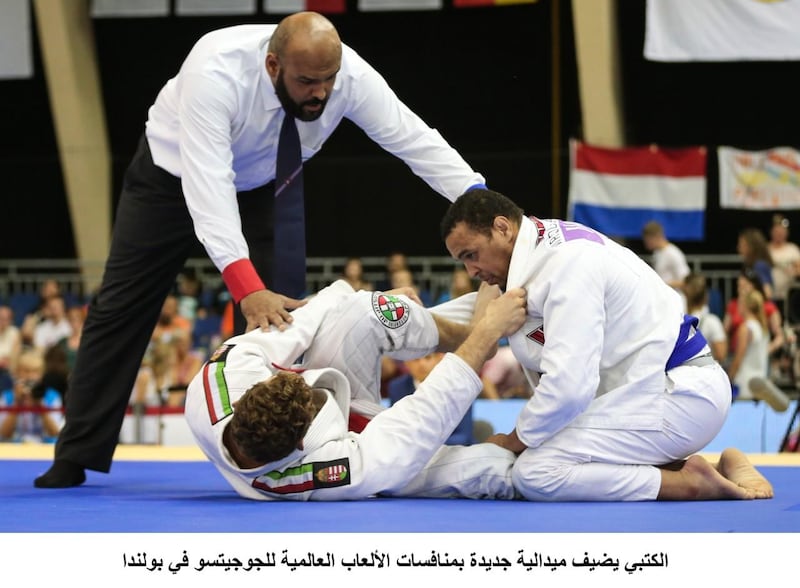 Faisal Al Ketbi in action at the World Games in Poland. Courtesy WAM