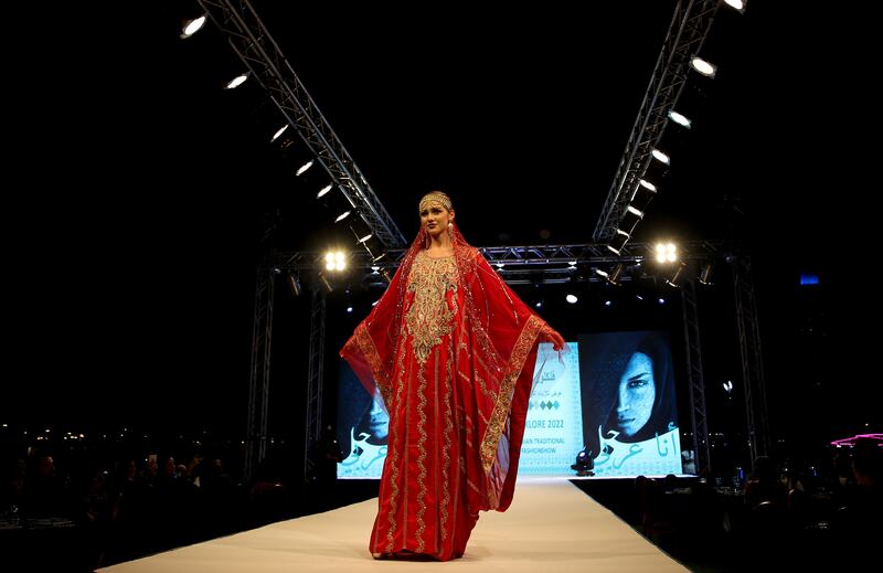 A dress from the collection of Emirati designer Mona Al Mansouri.