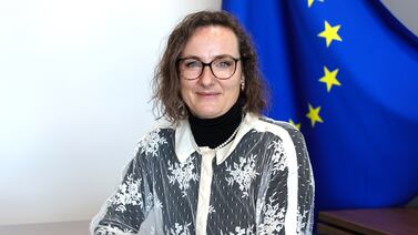 Lucie Berger, the EU ambassador to the UAE. Victor Besa / The National