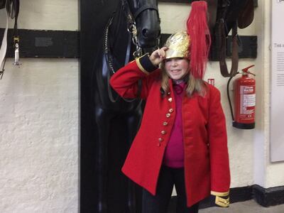 Dr Carole Lieberman at London's Household Cavalry Museum. Photo: Courtesy Carole Lieberman