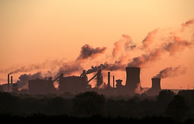 British Steel's Scunthorpe plant in eastern England. AFP