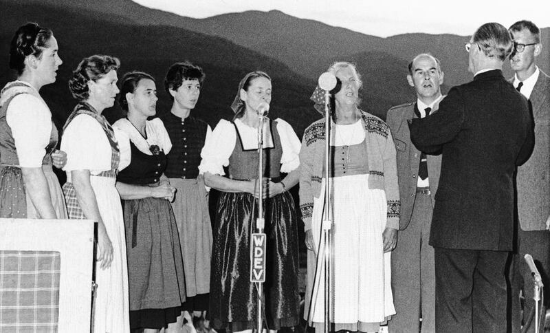 The family won acclaim throughout Europe for their singing and escaped from Nazi-occupied Austria in 1938. AP