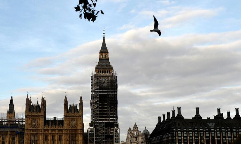 The sun rises over the Houses of Parliament in London, Britain October 29, 2017. REUTERS/Mary Turner