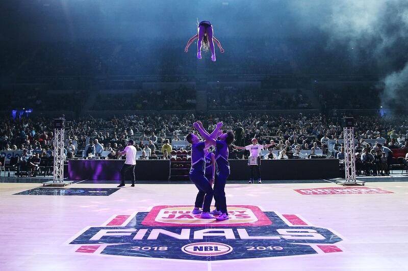 Dancers perform during game two of the NBL Grand Final Series in Melbourne, Australia. Getty Images