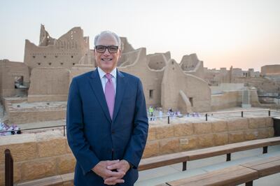 Jerry Inzerillo, pictured in front of the At-Turaif Unesco site. Courtesy DGDA.