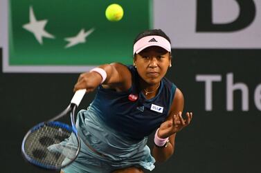 Japan's Naomi Osaka was playing her first match, against Kristina Mladenovic, since losing to the same player in Dubai last month. Reuters