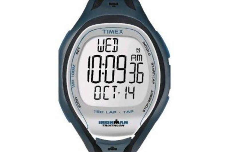 Timex Sleek Ironman 150-lap watch.