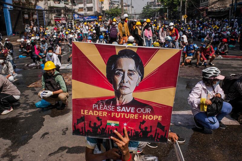 A Myanmar junta court sentenced ousted leader Aung San Suu Kyi to 33 years in jail for electoral fraud. AFP