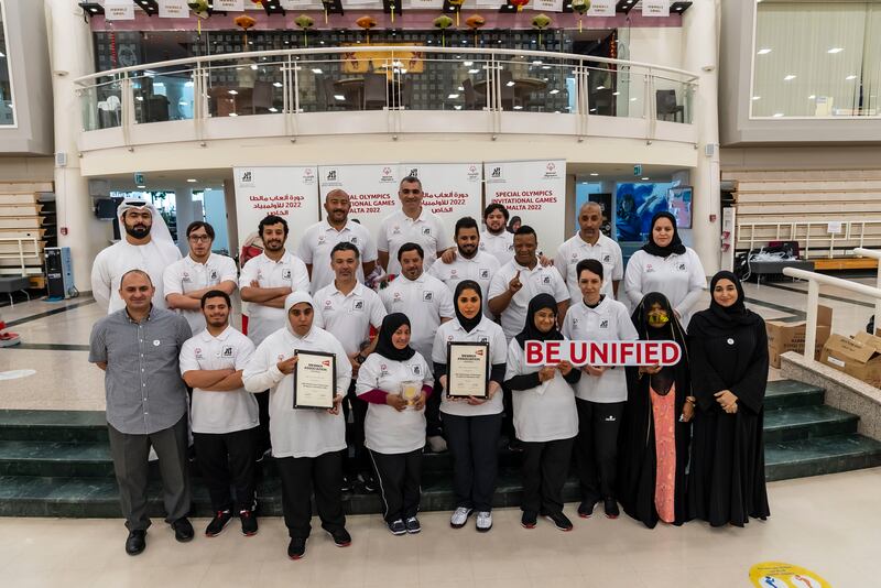 The UAE Special Olympics athletes win 16 medals in swimming, bocce and bowling at the Invitational Games in Malta. All photos: Special Olympics UAE