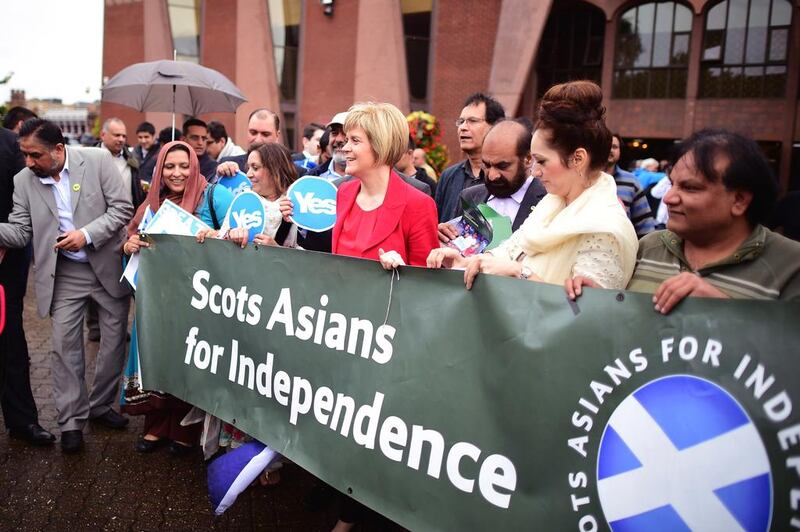 The Scottish secessionist movement is part of a Europe-wide movement against established alliances and political parties. Photo: Jeff J Mitchell / Getty Images
