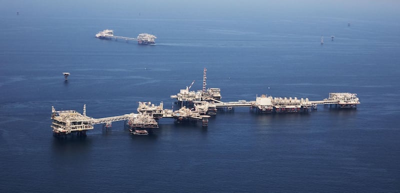 Abu Dhabi's Umm Shaif offshore field. Courtesy: Adnoc