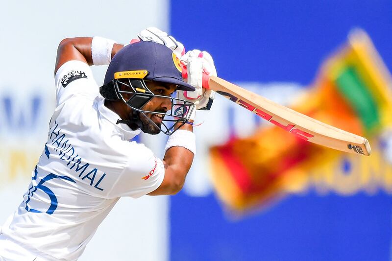 Dinesh Chandimal continued his great form at the Galle International Stadium. AFP