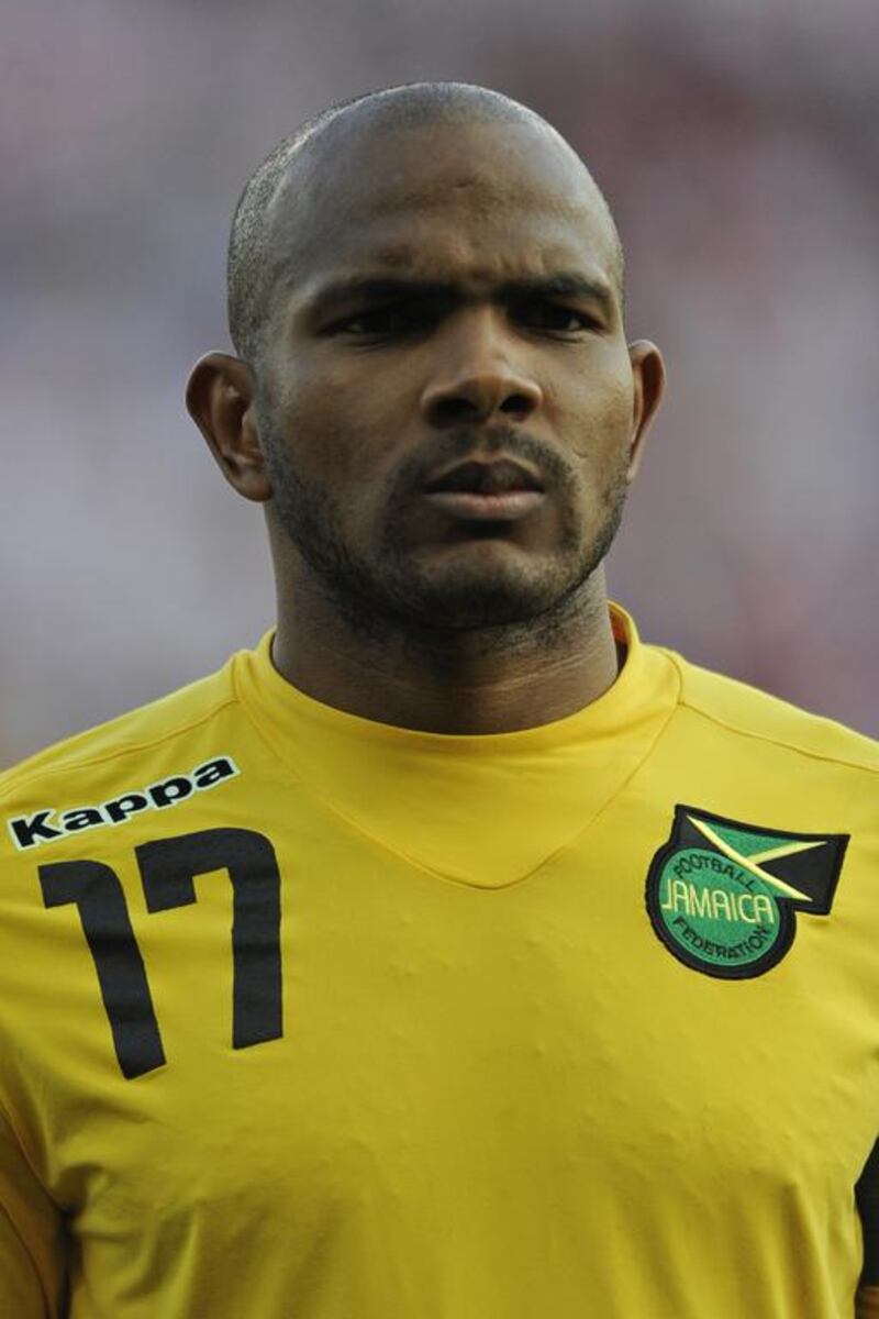 Jamaica midfielder Rodolph Austin before the US Men's National Team 2-0 win over Jamaica in a Fifa World Cup Qualifier at Sporting Park in Kansas City, Kansas. AFP PHOTO/DAVE KAUP
