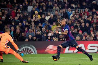 It might be early days yet, but Kevin-Prince Boateng, right, sis not exactly have a memorable game on Saturday night. Marta Perez / EPA