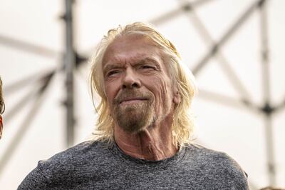 Richard Branson at the Press conference before the Venezuela Live Aid concert in the border between Colombia and Venezuela on Firday, Feb. 22, 2019. Photographer: Federico Rios / Bloomberg