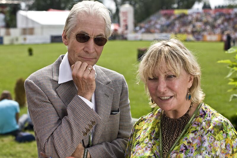 Charlie Watts of The Rolling Stones and his wife Shirley attend the 41st 'Pride of Poland' Arabian Horse Auction in Janow Podlaski, south-east Poland, in 2010. EPA