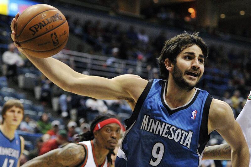 Ricky Rubio has played four seasons in the NBA since being selected with the fifth pick in the 2009 NBA draft. Jim Prisching / AP