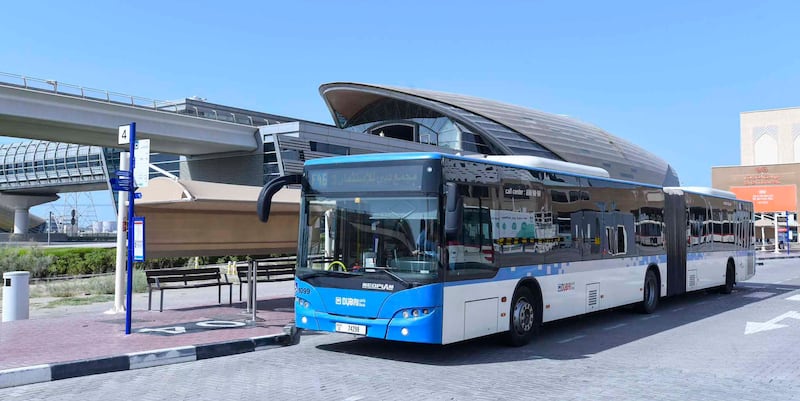 Dubai will on Friday roll out three new bus services connecting passengers with metro stations. Photo: RTA