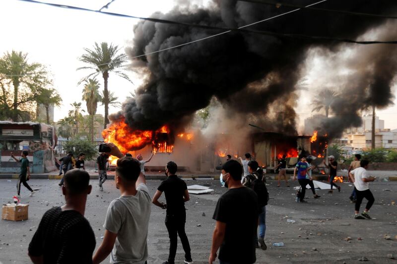 Small protests also took place on the main highway linking Baghdad to southern provinces as well as in the provinces of Basra, Najaf and Karbala. Reuters