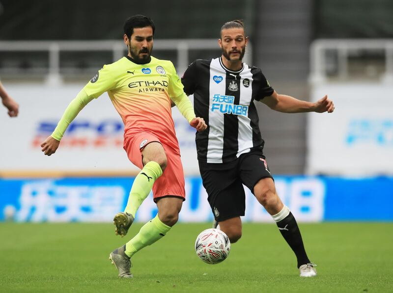 Ilkay Gundogan - 8: The German's passing is much underrated. Always looking to carve a packed Newcastle defence open. Reuters