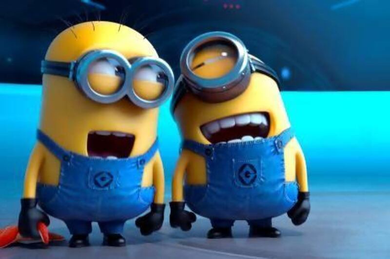 The minion characters in the film Despicable Me 2. AP Photo / Universal Pictures