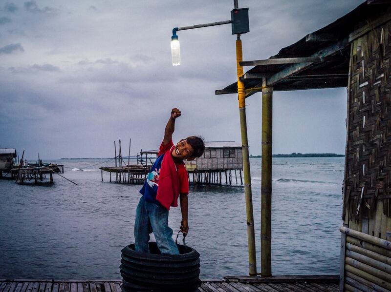 Liter of Light was founded in 2013 as a response to the devastation caused by Typhoon Haiyan, one of the most powerful tropical cyclones on record. Photo: Liter of Light