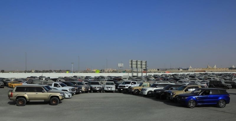 Some of more than 1,000 cars seized by Dubai Police during a clampdown on anti-social drivers and illegally modified vehicles. Courtesy: Dubai Police.