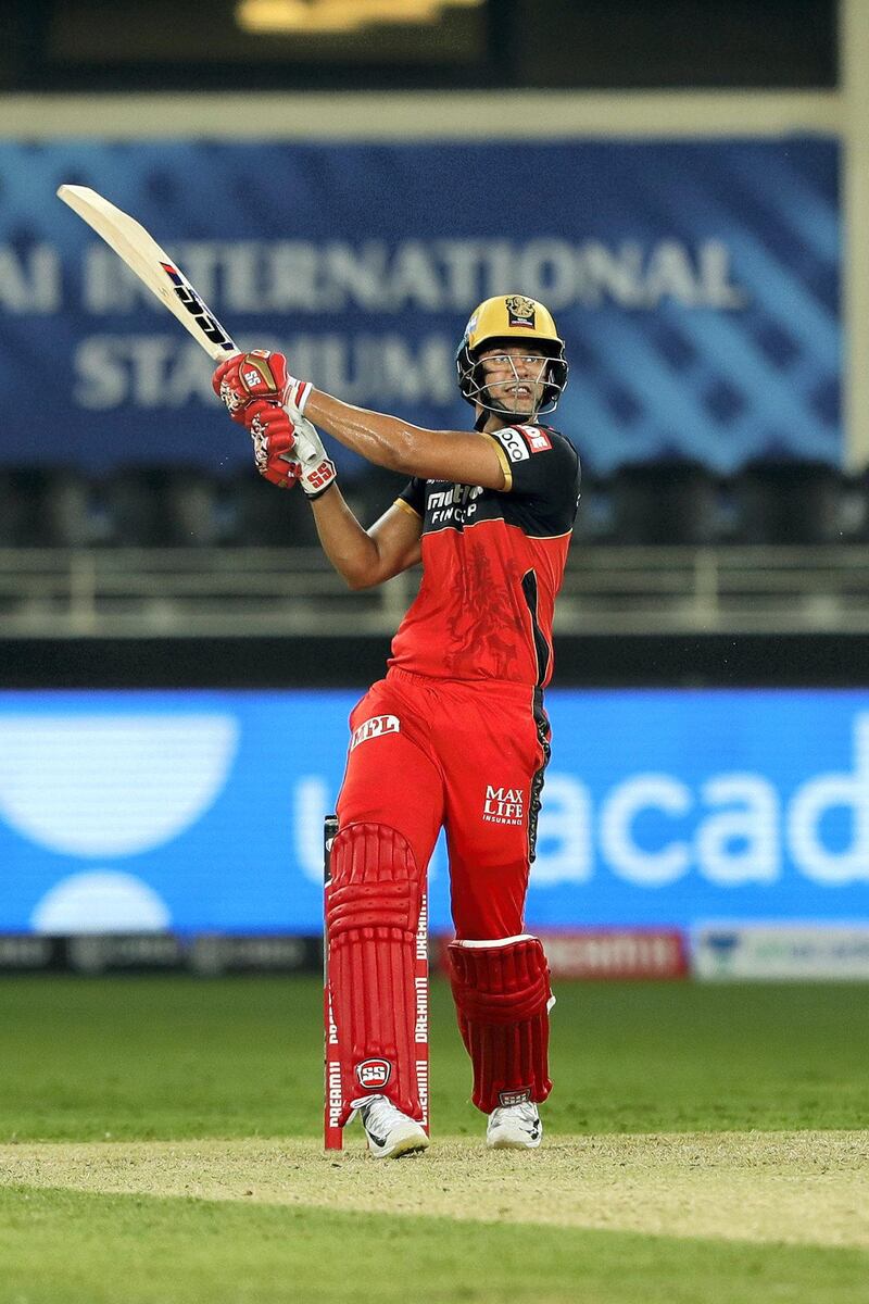 Shivam Dube of Royal Challengers Bangalore batting during match 10 of season 13 of the Dream 11 Indian Premier League (IPL) between The Royal Challengers Bangalore and The Mumbai Indians held at the Dubai International Cricket Stadium, Dubai in the United Arab Emirates on the 28th September 2020.  Photo by: Saikat Das  / Sportzpics for BCCI