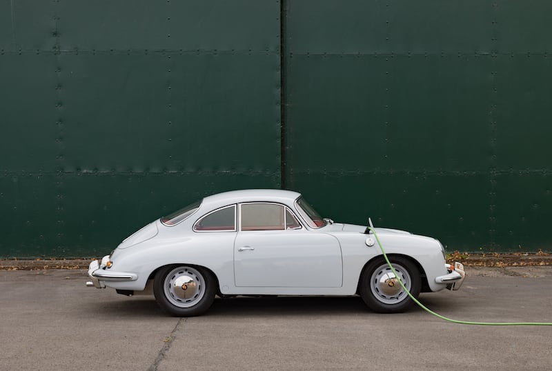 A 1964 Porsche 356 C has been converted into an EV, which makes it twice as quick in acceleration.